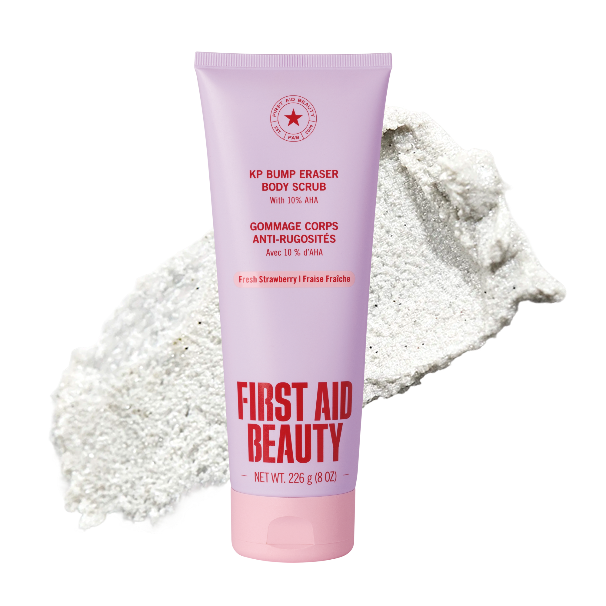 First Aid Beauty KP Bump Eraser (Strawberry) Review: A 10% AHA Body Scrub That Actually Solves Strawberry Legs